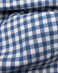 Blue White Checks Premium Cotton Shirt-[ONSALE]