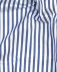 Dark Blue With Powder Blue Stripes Premium Cotton Shirt