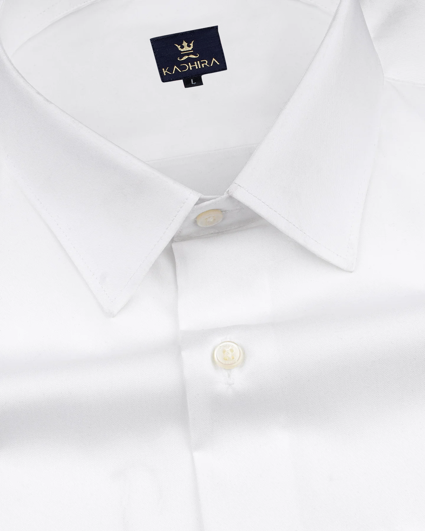 Bright White Solid Premium Cotton Shirt