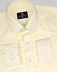 Light Yellow Subtle Sheen Super Soft Premium Satin Cotton Shirt