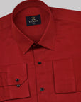Turkey Red Subtle Sheen Super Soft Premium Satin Cotton Shirt