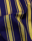 Arylide Yellow With Blue Zodiac Stripe Premium Cotton Shirt
