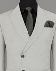 Pastel Grey Tweed Double Breasted Premium Blazer