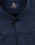 Yankees Blue Plain Premium Cotton Shirt