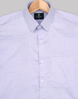 Pale Purple Dobby Textured Jacquard Cotton Shirt