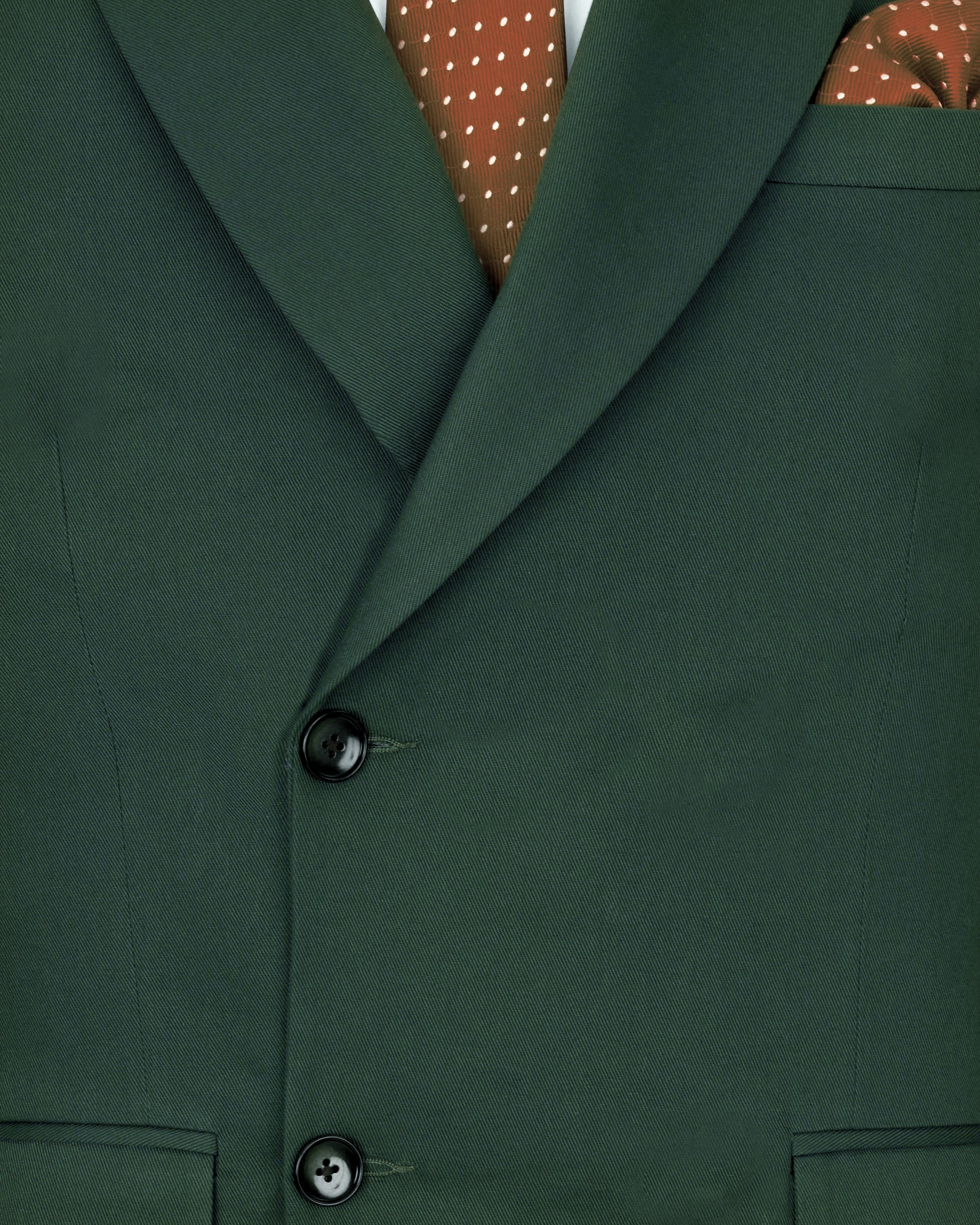 Greenish Tweed Double Breasted Premium Blazer