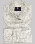 Autumn Cream With Paisley Printed Premium Cotton Shirt-[ON SALE]