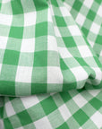Green White Checks Premium Cotton Shirt