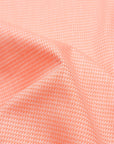 Apricot Orange Dobby Textured Jacquard Cotton Shirt
