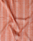 Light Orange With White Embroidery Super Premium Cotton Kurta