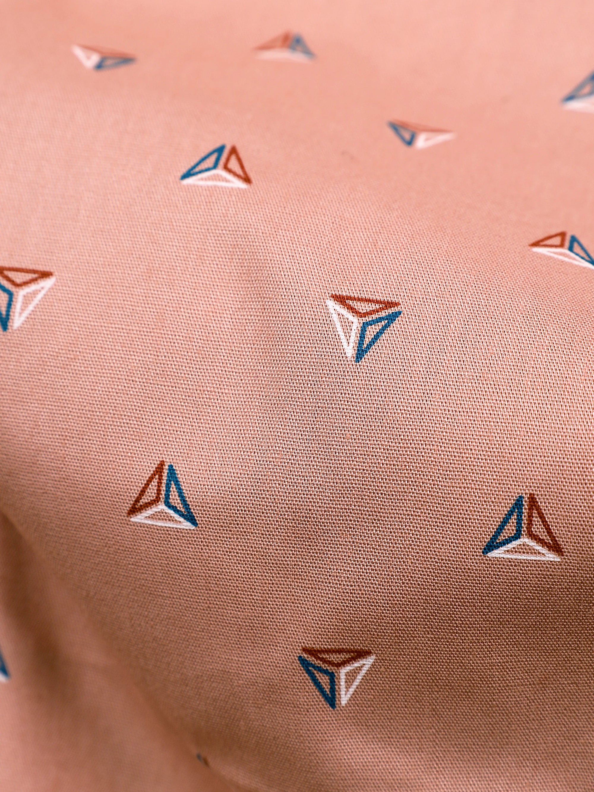 Hemlock Orange Triangle-3D Printed  Soft Premium Cotton Shirt