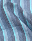 Blue Gray Multicolored Stripes  Premium Cotton Shirt
