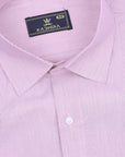 Pale Lavender With Black Chalk Stripes Premium Cotton Shirt