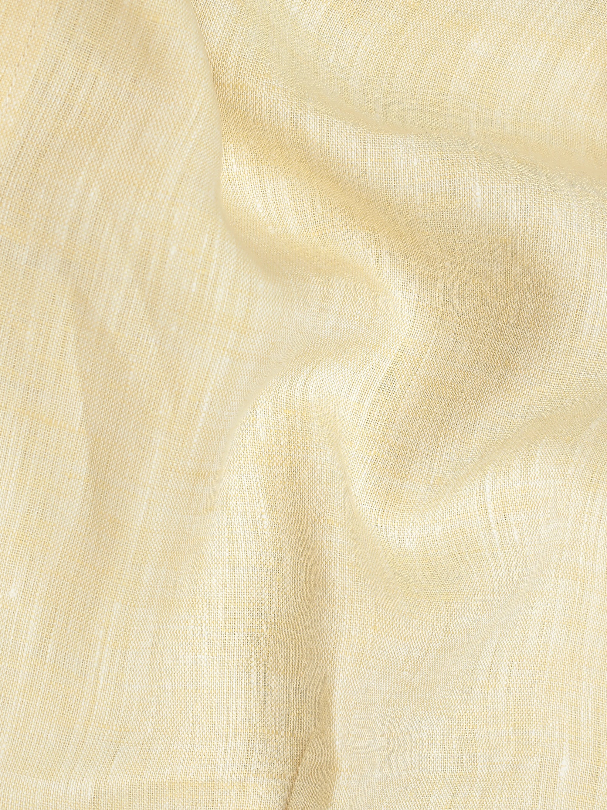 Banana Cream Super Soft Linen Kurta Shirt-[ON SALE]