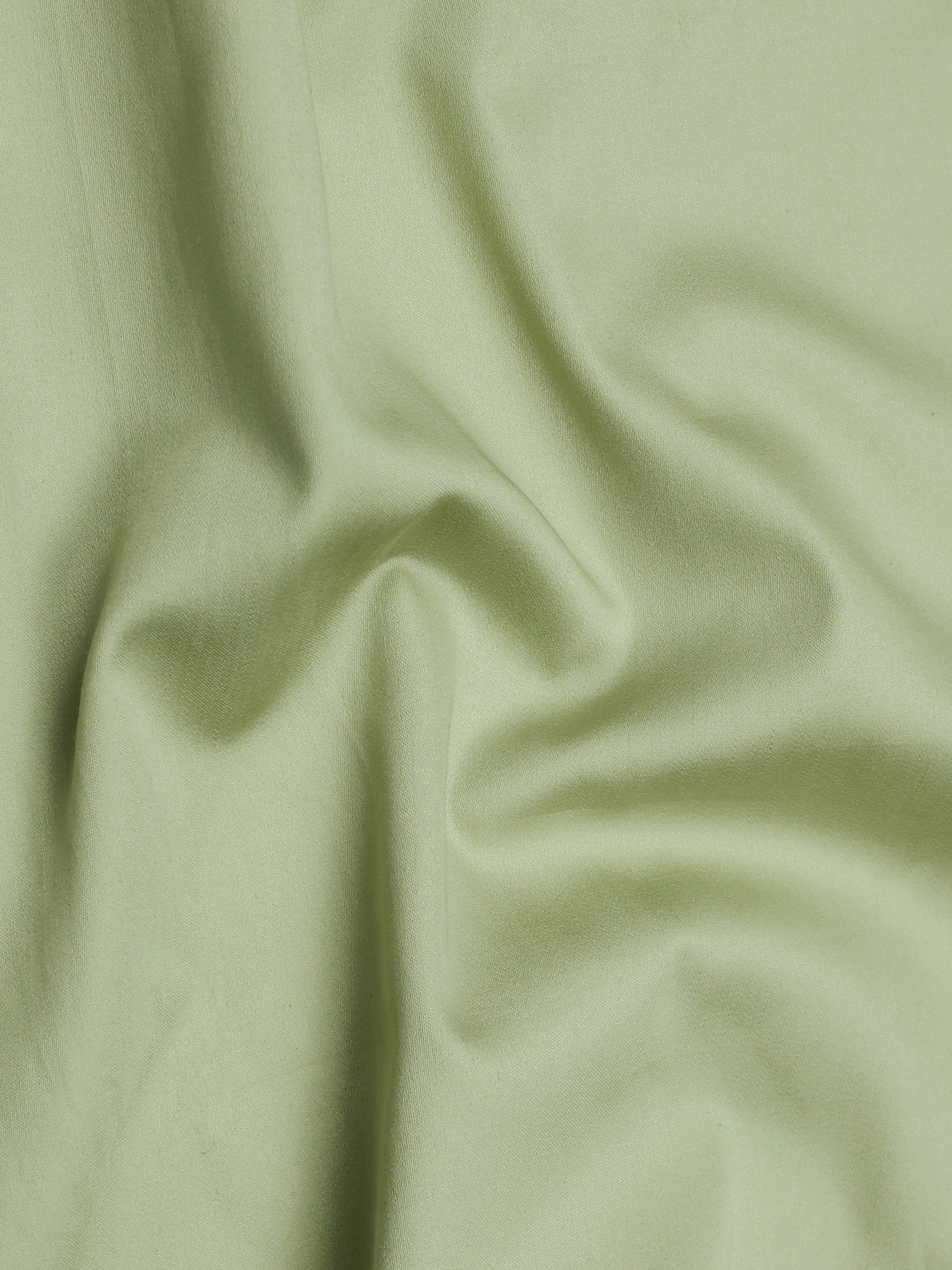 Oasis Green Subtle Sheen Super Soft Premium Satin Cotton Shirt-[ON SALE]