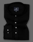 Eerie Black Super Soft Linen Kurta Shirt
