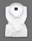 Bright White Solid Premium Cotton Shirt