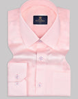 Light Soft Pink Subtle Sheen Super Premium Satin Cotton Shirt
