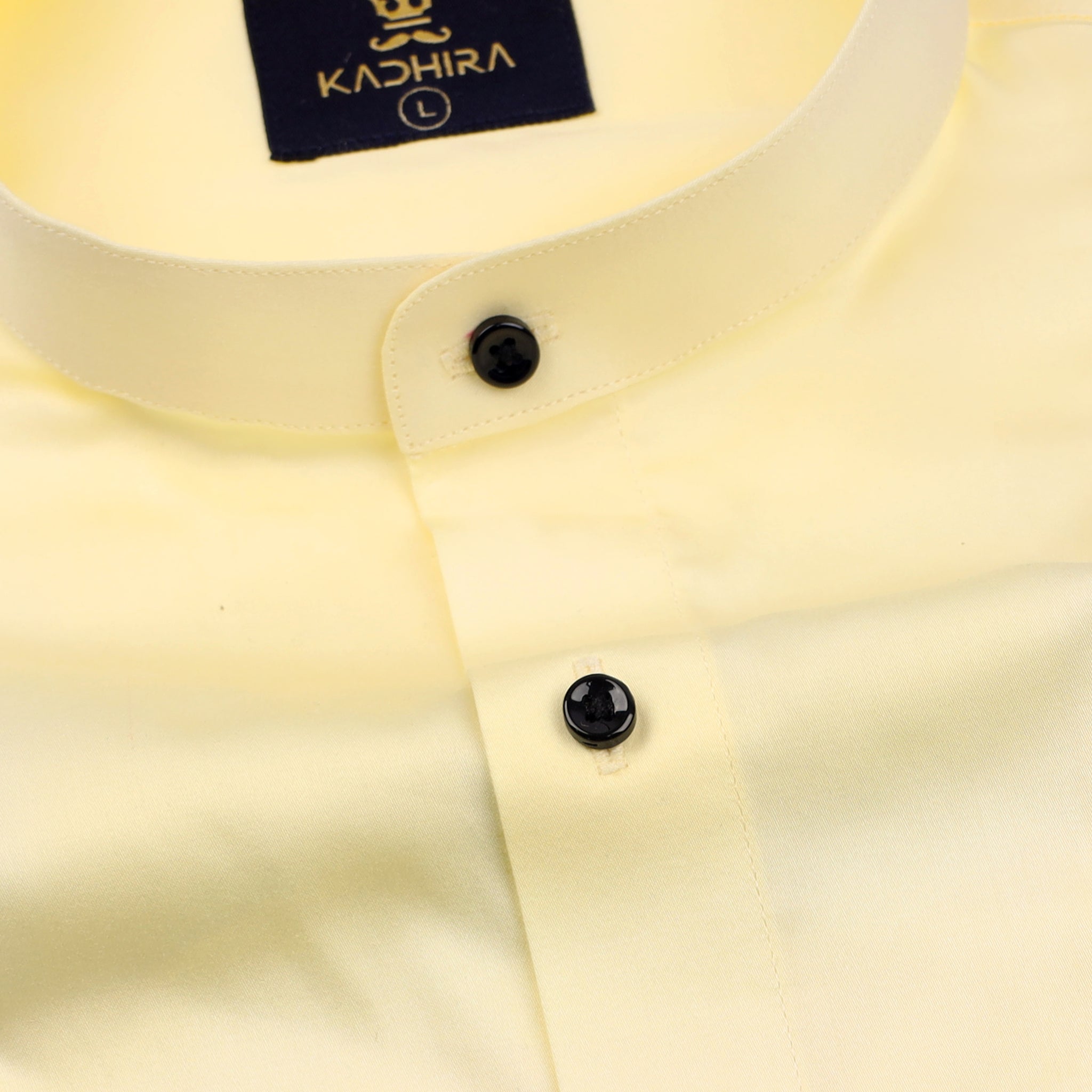 Light Yellow Subtle Sheen Super Soft Premium Cotton Shirt
