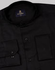 Jade Black Subtle Sheen Super Soft Premium Cotton Shirt