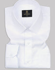 White Dobby Premium Cotton Shirt-[ON SALE]