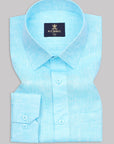 Baby Blue Pure Linen Shirt