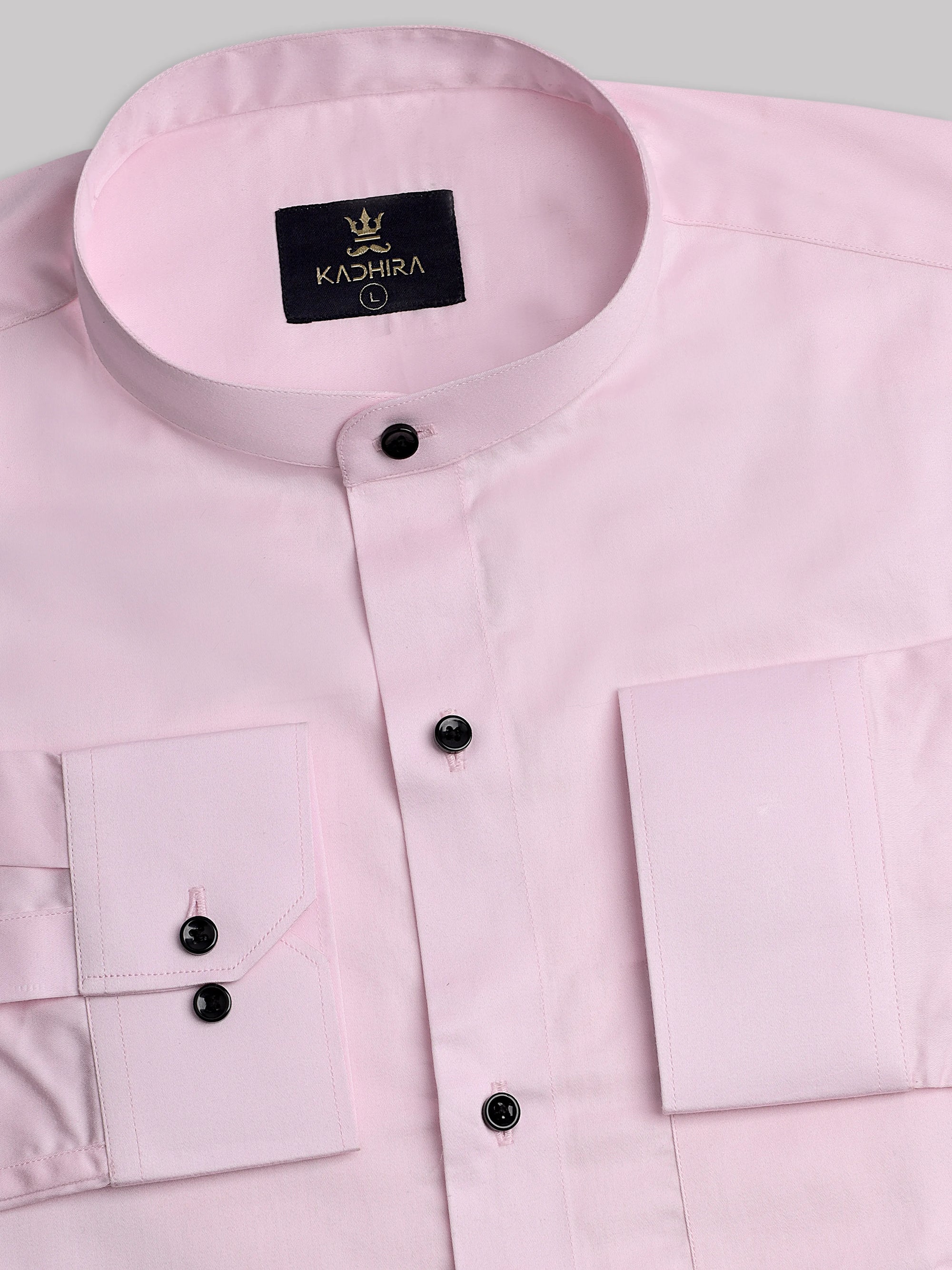 Pastel Pink Subtle Sheen Super Premium Cotton Shirt