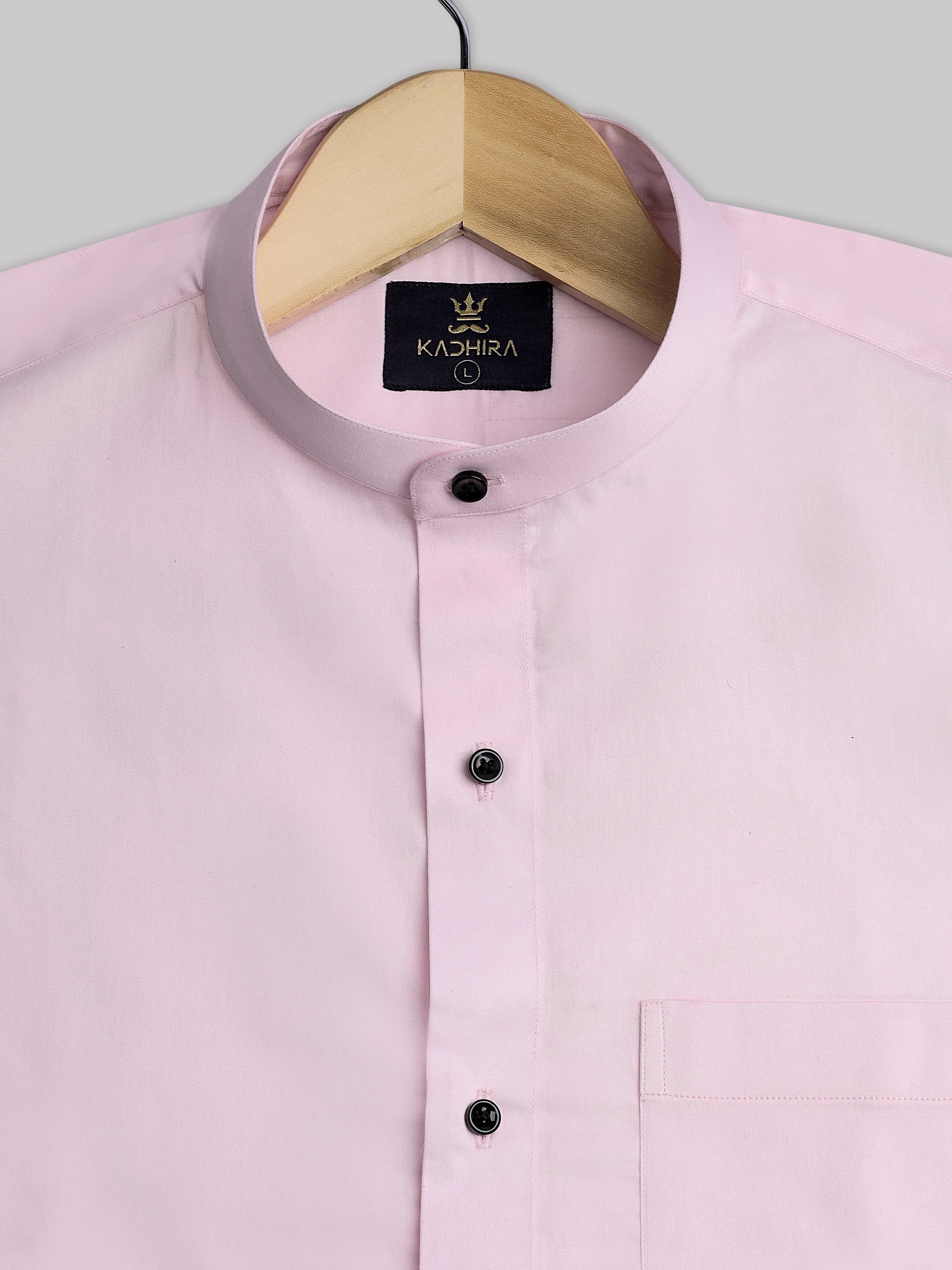 Pastel Pink Subtle Sheen Super Premium Cotton Shirt